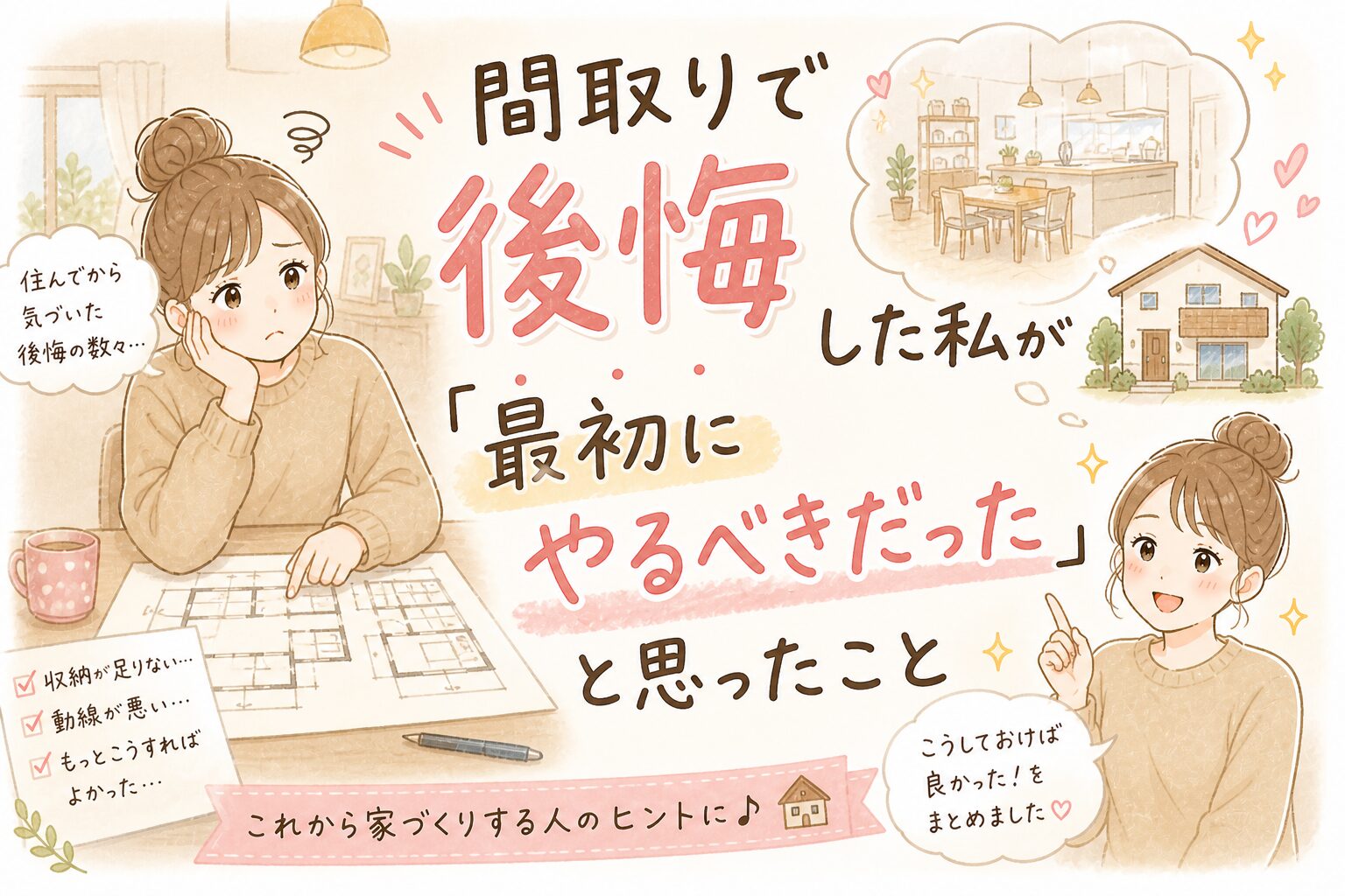 間取りで後悔した私が「最初にやるべきだった」と思ったこと
