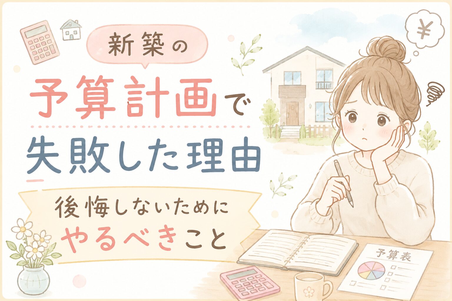 新築の予算計画で失敗した理由｜後悔しないためにやるべきこと